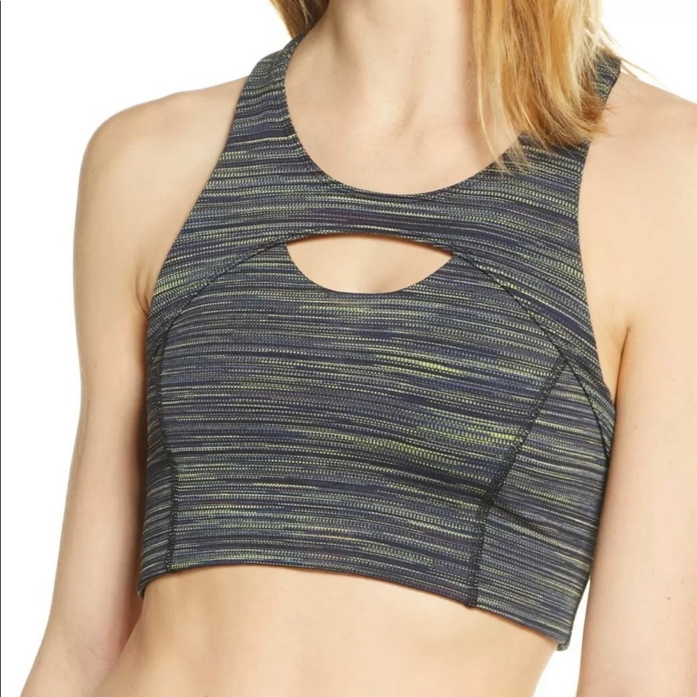 Free People Intimately Strut Crossback Bra Black